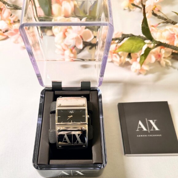 Armani Exchange Women's Wide Band Cuff Style Watch - Picture 3 of 12